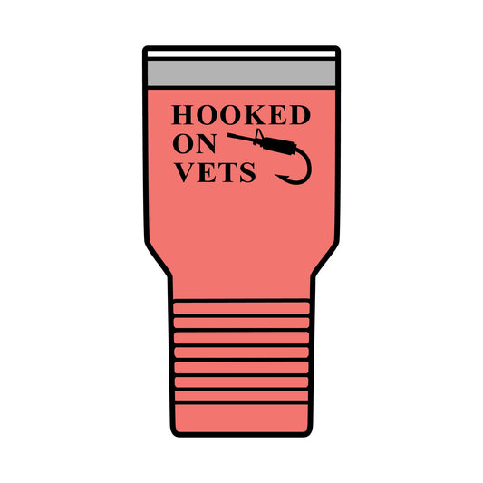 HOOKED ON VETS - 30oz Insulated Tumbler