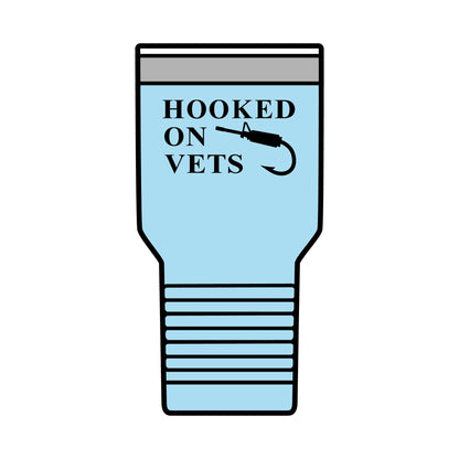 HOOKED ON VETS - 30oz Insulated Tumbler