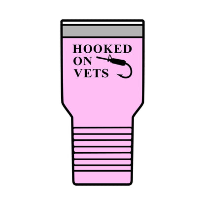 HOOKED ON VETS - 30oz Insulated Tumbler