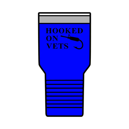 HOOKED ON VETS - 30oz Insulated Tumbler