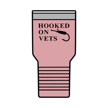 HOOKED ON VETS - 30oz Insulated Tumbler