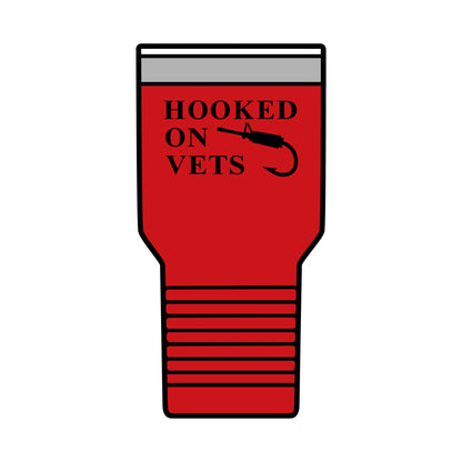 HOOKED ON VETS - 30oz Insulated Tumbler