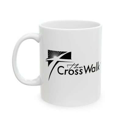 The Crosswalk Church White Mugs