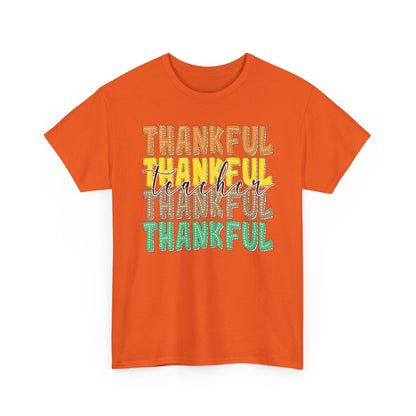 Thankful Teacher Shirt | Fall Teacher T-Shirt | Gildan Teacher Tee | Thanksgiving Teacher Outfit | Teacher Appreciation Gift