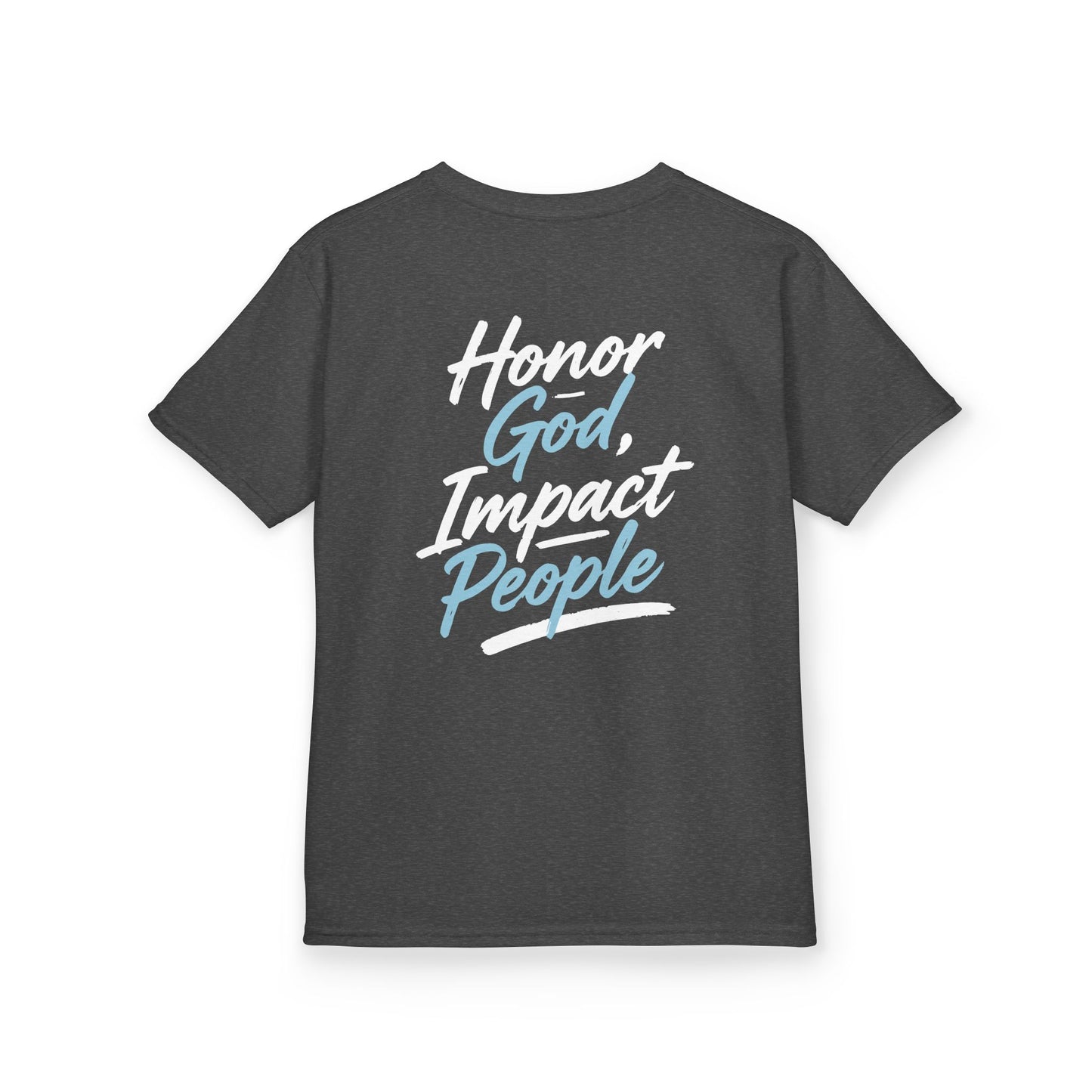 Youth - Basic T-shirt Honor God, Impact People - FAC Aurora
