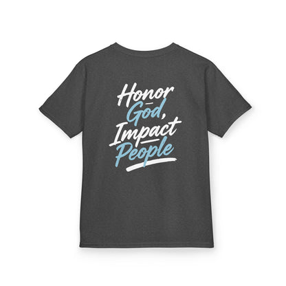 Youth - Basic T-shirt Honor God, Impact People - FAC Aurora