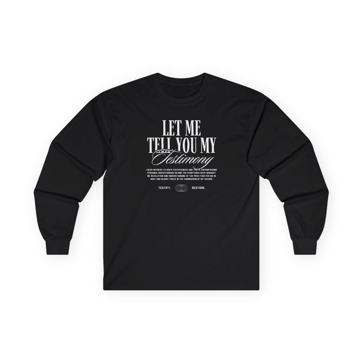 ADULT - Long Sleeve Tee - Testimony