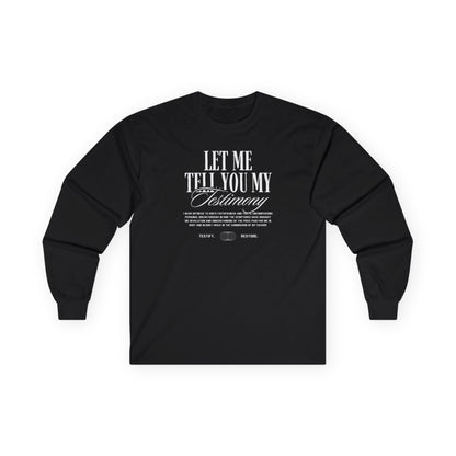 ADULT - Long Sleeve Tee - Testimony