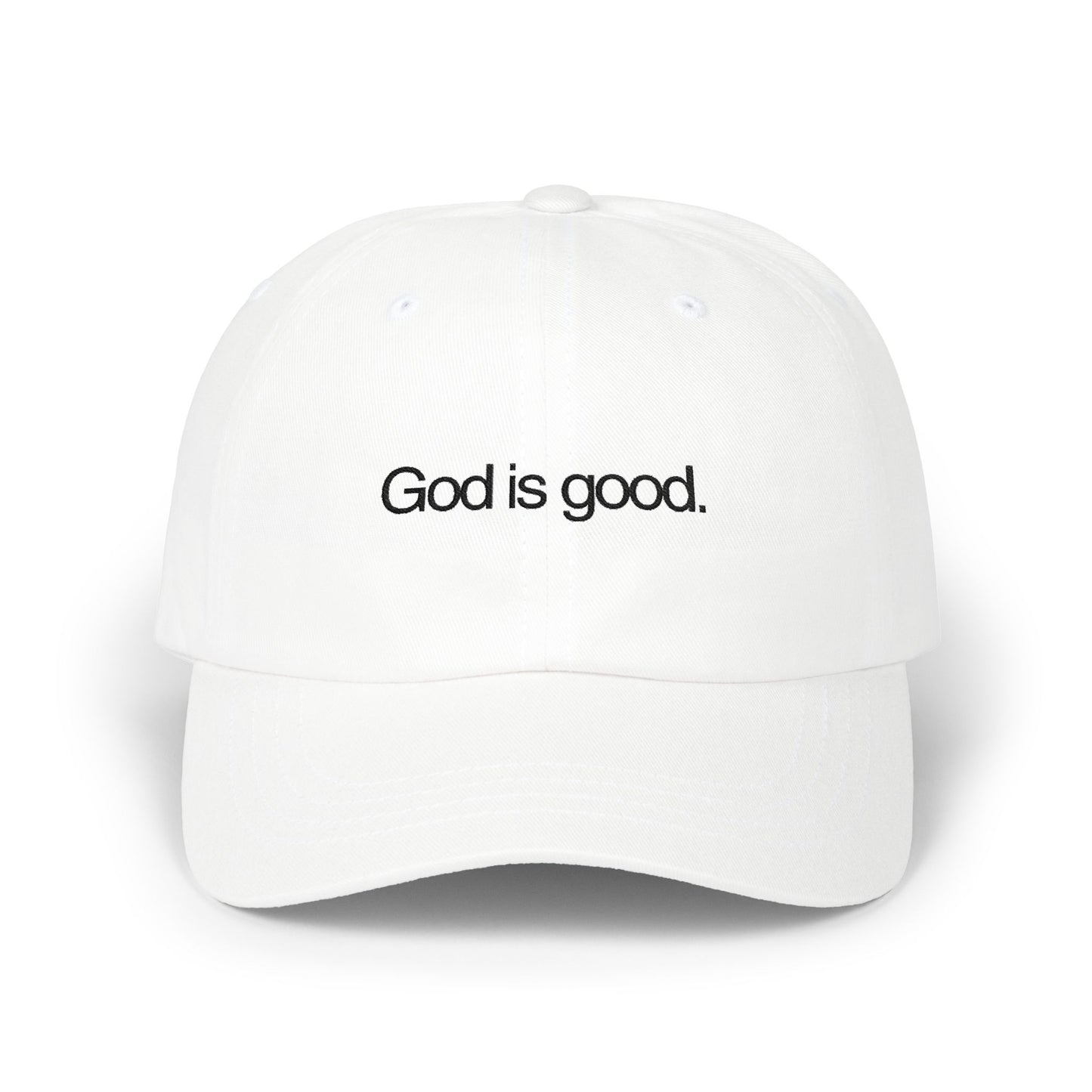 God Is Good White Embroidered Dad Cap - Jason Wittrock