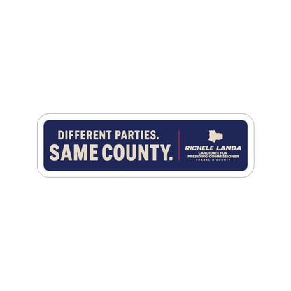 Regular Sticker - Different Parties- Same County