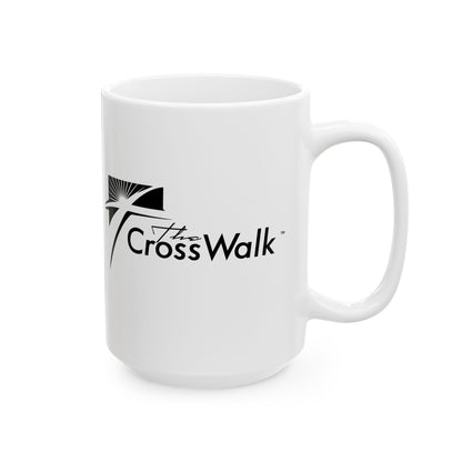 The Crosswalk Church White Mugs