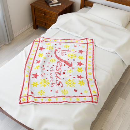 Christmas Velveteen Plush Blanket — The Jesus Church