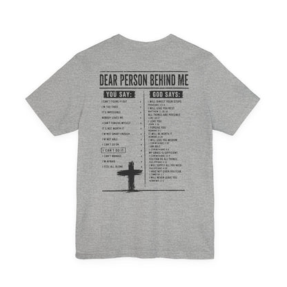 ADULT - Dear Person Behind Me Premium Tee - City on a Hill