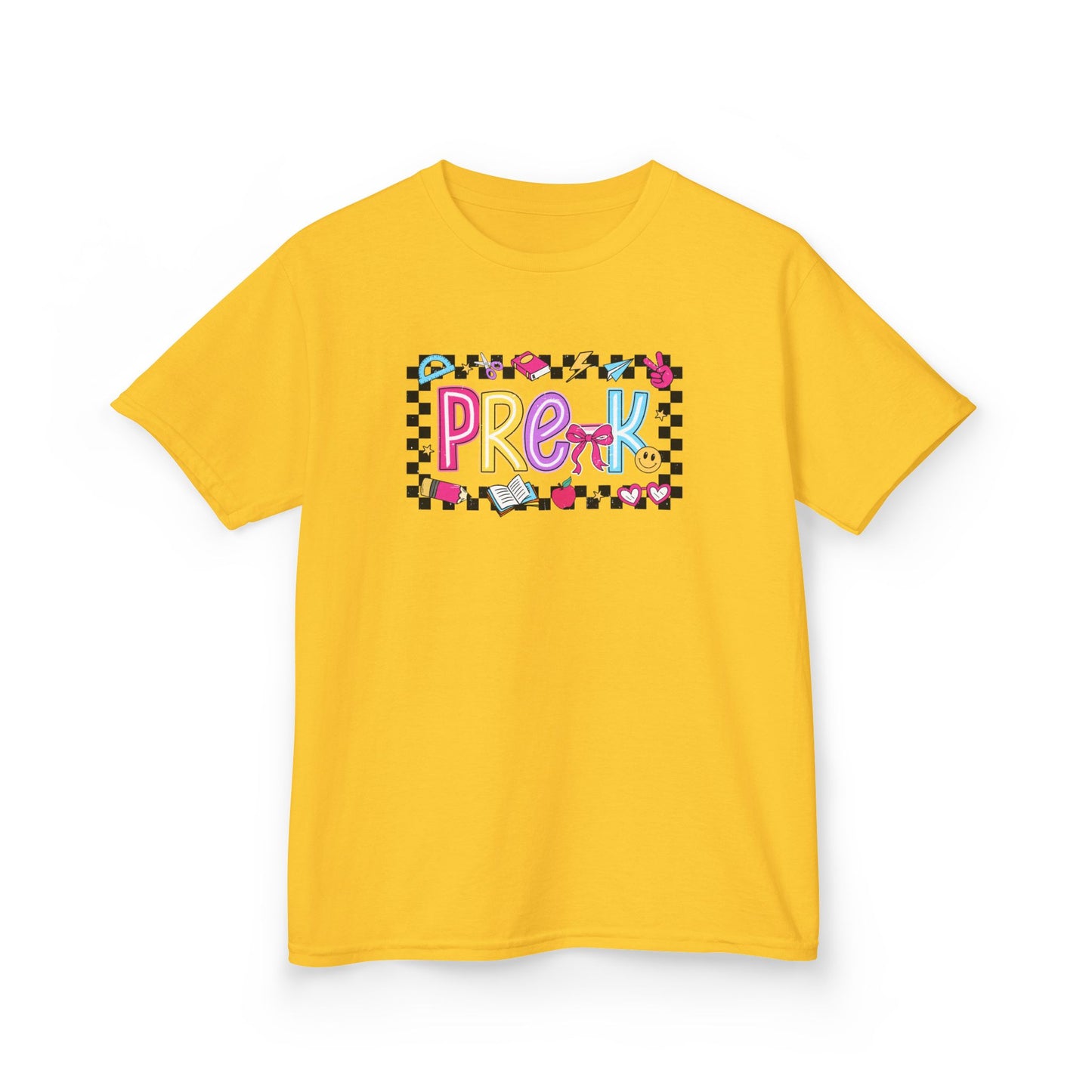 Girls - PRE-K Kids T‑Shirt - Colorful Back-to-School Tee