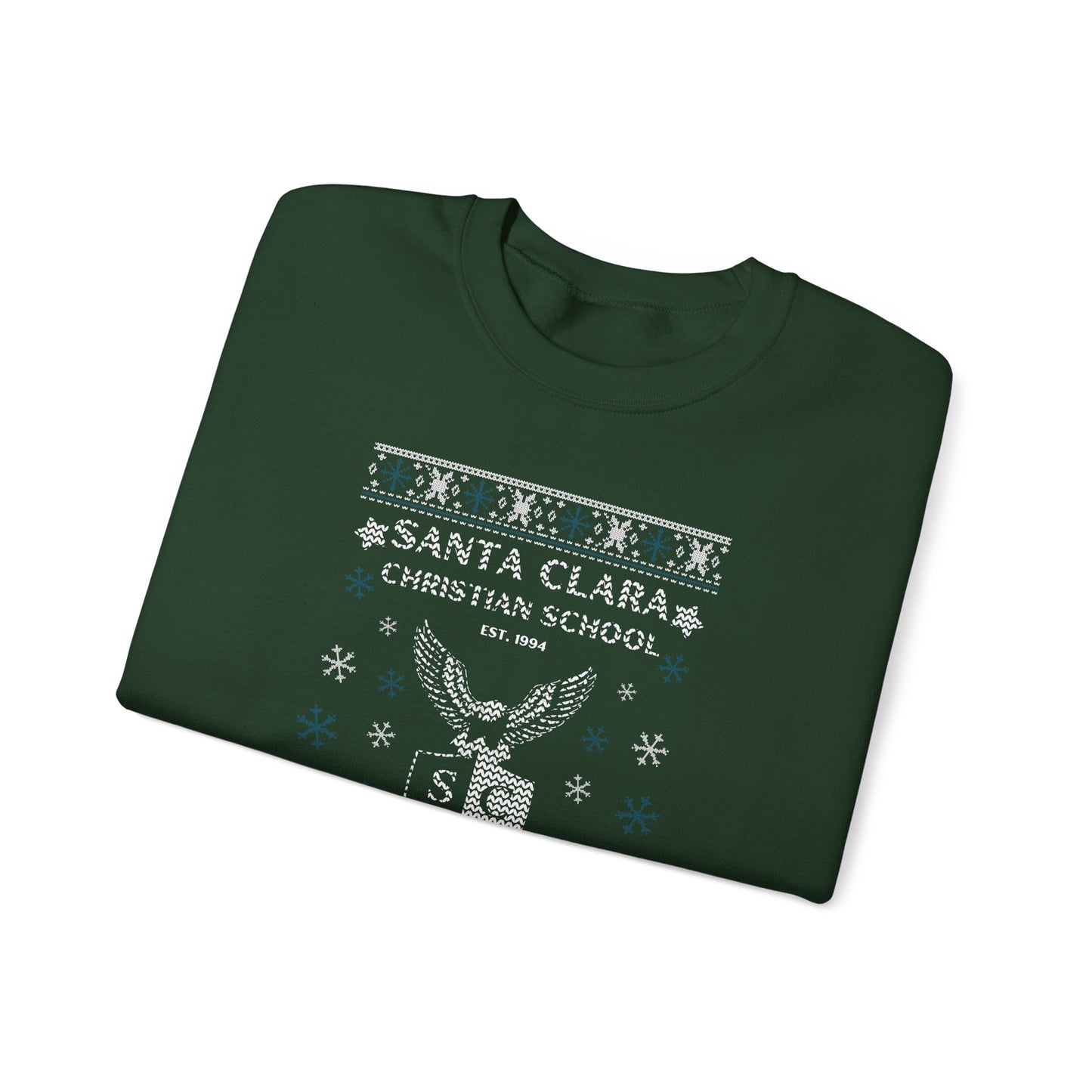 ADULT - Christmas Crewneck Sweatshirt - Santa Clara