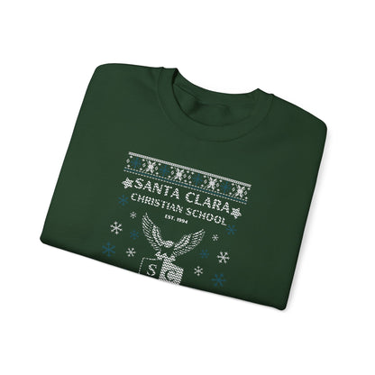 ADULT - Christmas Crewneck Sweatshirt - Santa Clara