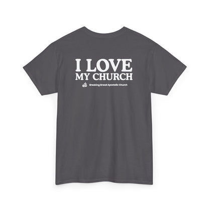 ADULT - Basic tee - I Love My Church - BBA