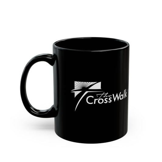 The Crosswalk Church Black Mugs