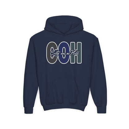 YOUTH - Classic Pullover Hoodie - City on a Hill