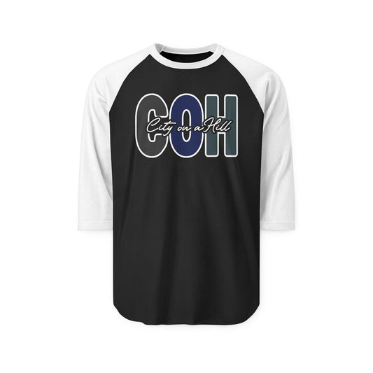 ADULT -  3/4 Sleeve Raglan Shirt - City on a Hill
