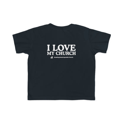 Toddlers - Basic tee - I Love My Church - BBA