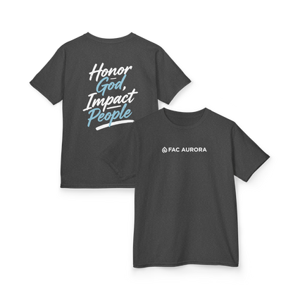 Adult - Honor God, Impact People Basic T-Shirt - FAC Aurora