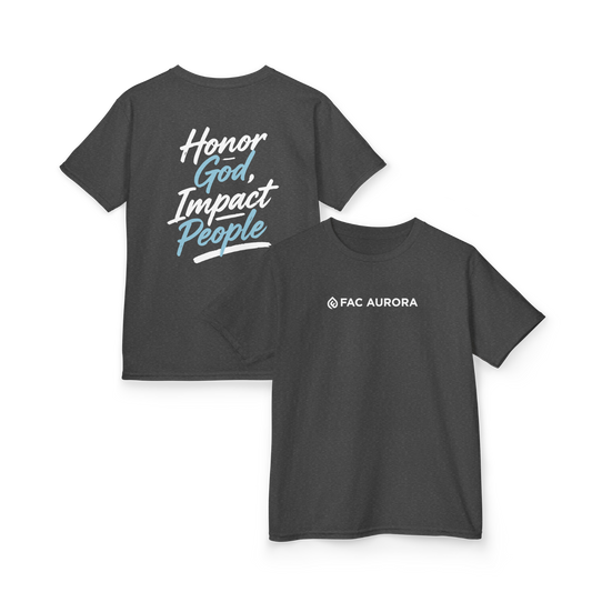 Adult - Honor God, Impact People Basic T-Shirt - FAC Aurora