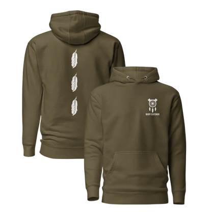 ADULT - Cotton Heritage Hoodie - Body Catcher  3 Feather