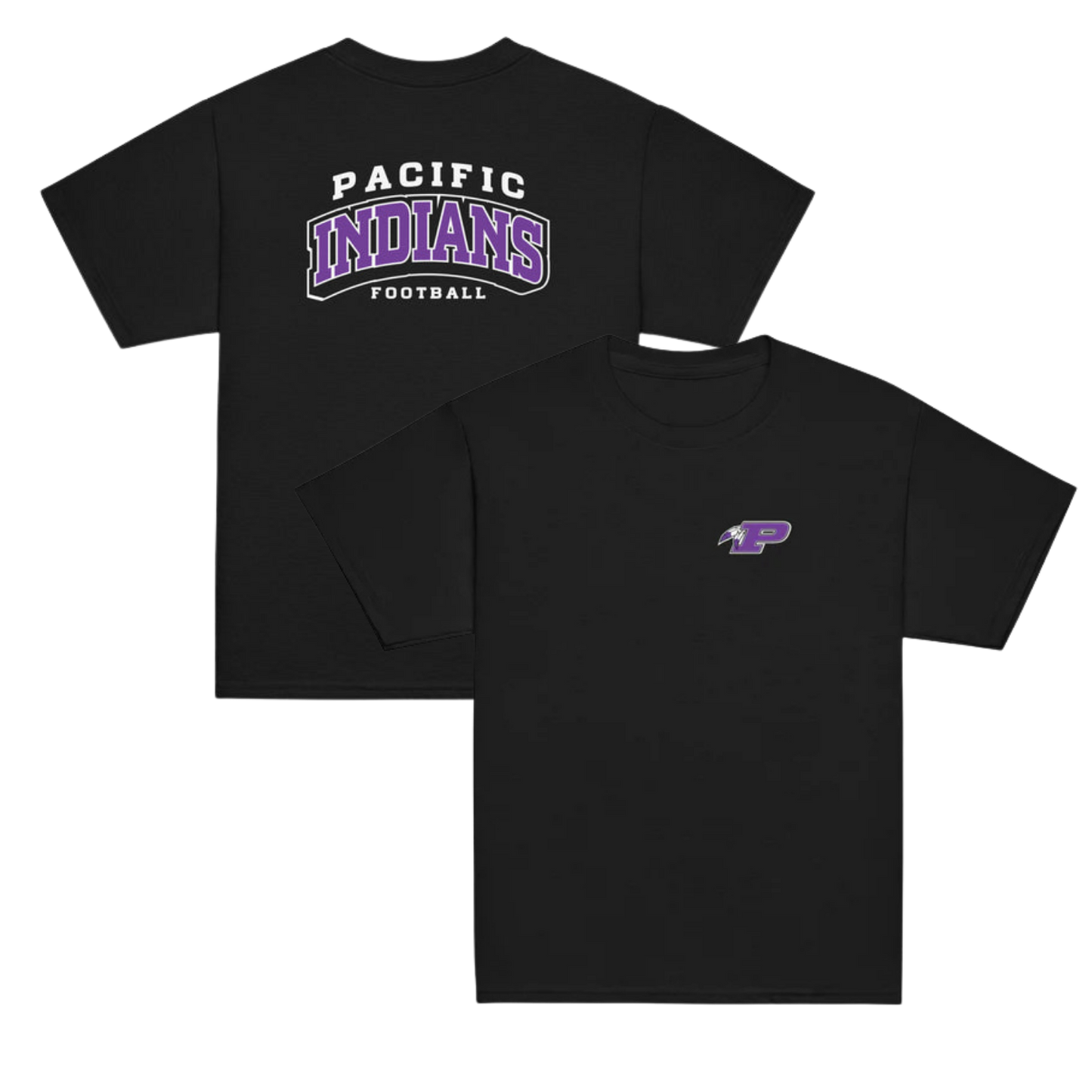 Youth Basic Cotton T-Shirt - Indians Football 2 - Friends of Pacific Football
