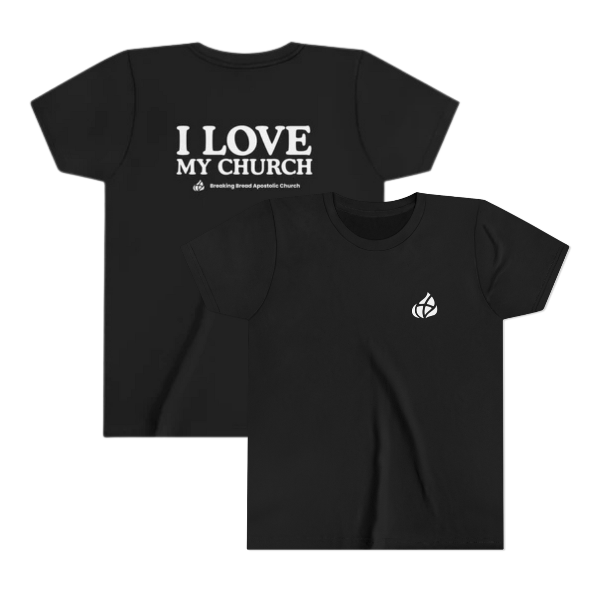 YOUTH - Basic tee - I Love My Church  - BBA