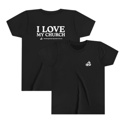YOUTH - Basic tee - I Love My Church  - BBA