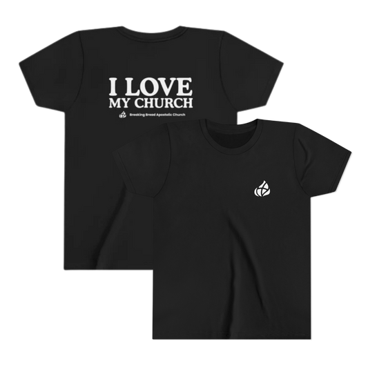 YOUTH - Basic tee - I Love My Church  - BBA