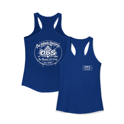 Women's Ideal Racerback Tank - Mariahs Full Circle Black & white