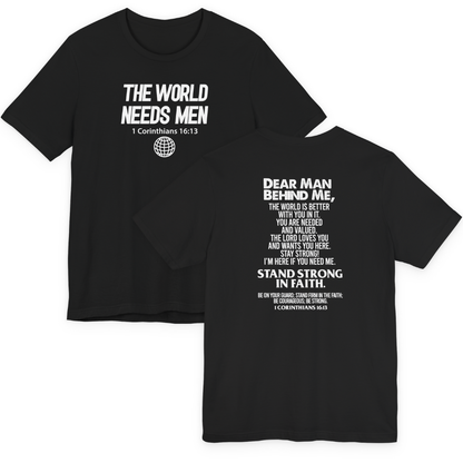 Premium Cotton T-Shirt - The World Needs Man