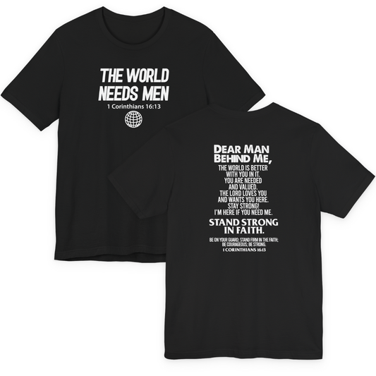 Premium Cotton T-Shirt - The World Needs Man