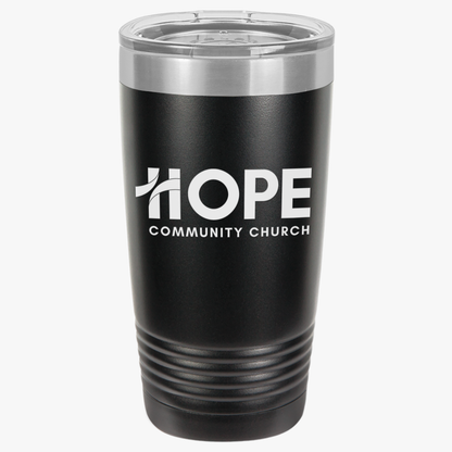 Hope Community Church 20oz Insulated Tumbler — Travel Mug for Coffee & Cold Drinks