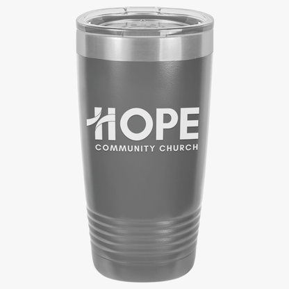 Hope Community Church 20oz Insulated Tumbler — Travel Mug for Coffee & Cold Drinks