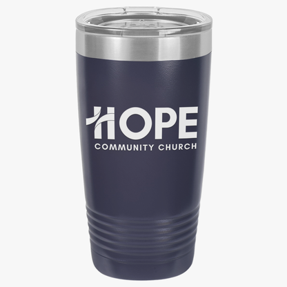 Hope Community Church 20oz Insulated Tumbler — Travel Mug for Coffee & Cold Drinks