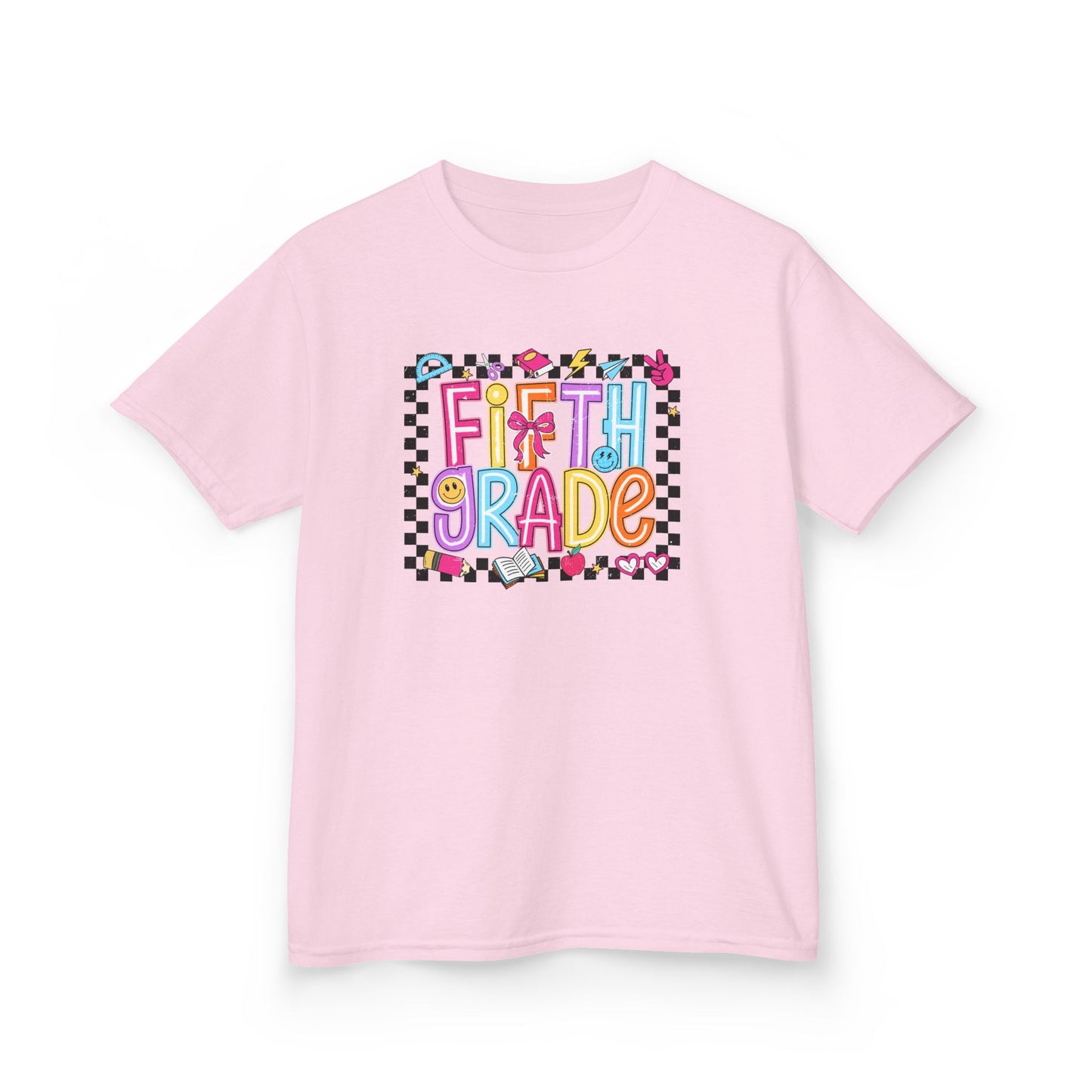 Girls - Fifth Grade Kids T‑Shirt — Colorful Back-to-School Tee