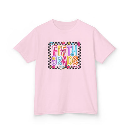 Girls - Fifth Grade Kids T‑Shirt — Colorful Back-to-School Tee
