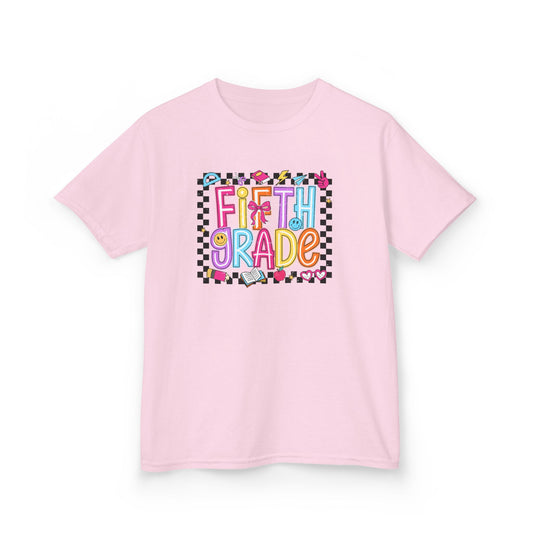 Girls - Fifth Grade Kids T‑Shirt — Colorful Back-to-School Tee