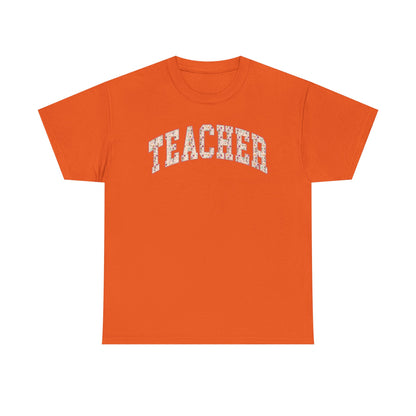 Teacher Glitter Shirt | Sparkly Teacher T-Shirt | Gildan Teacher Tee | Cute Fall Teacher Outfit | Teacher Appreciation Gift