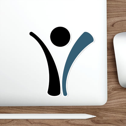 Die-Cut Sticker - Living with Purpose Blue Man