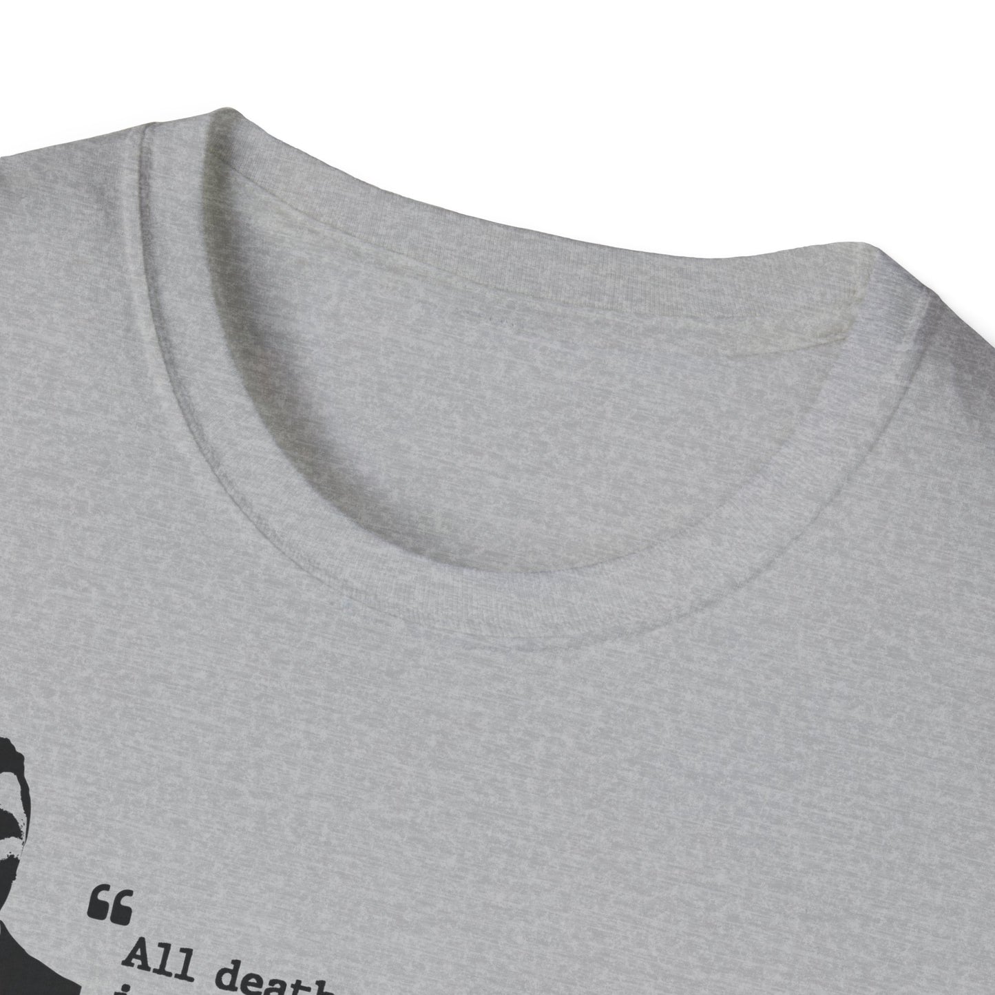 Charlie Kirk Memorial Shirt, All Death Can Do to the Believer Is Deliver Him to Jesus Shirt, Tribute Portrait Tee, Gildan Unisex