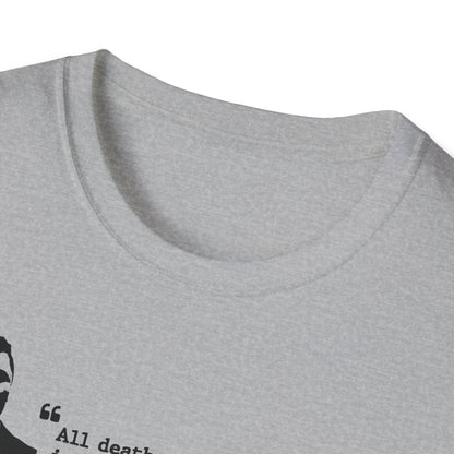 Charlie Kirk Memorial Shirt, All Death Can Do to the Believer Is Deliver Him to Jesus Shirt, Tribute Portrait Tee, Gildan Unisex