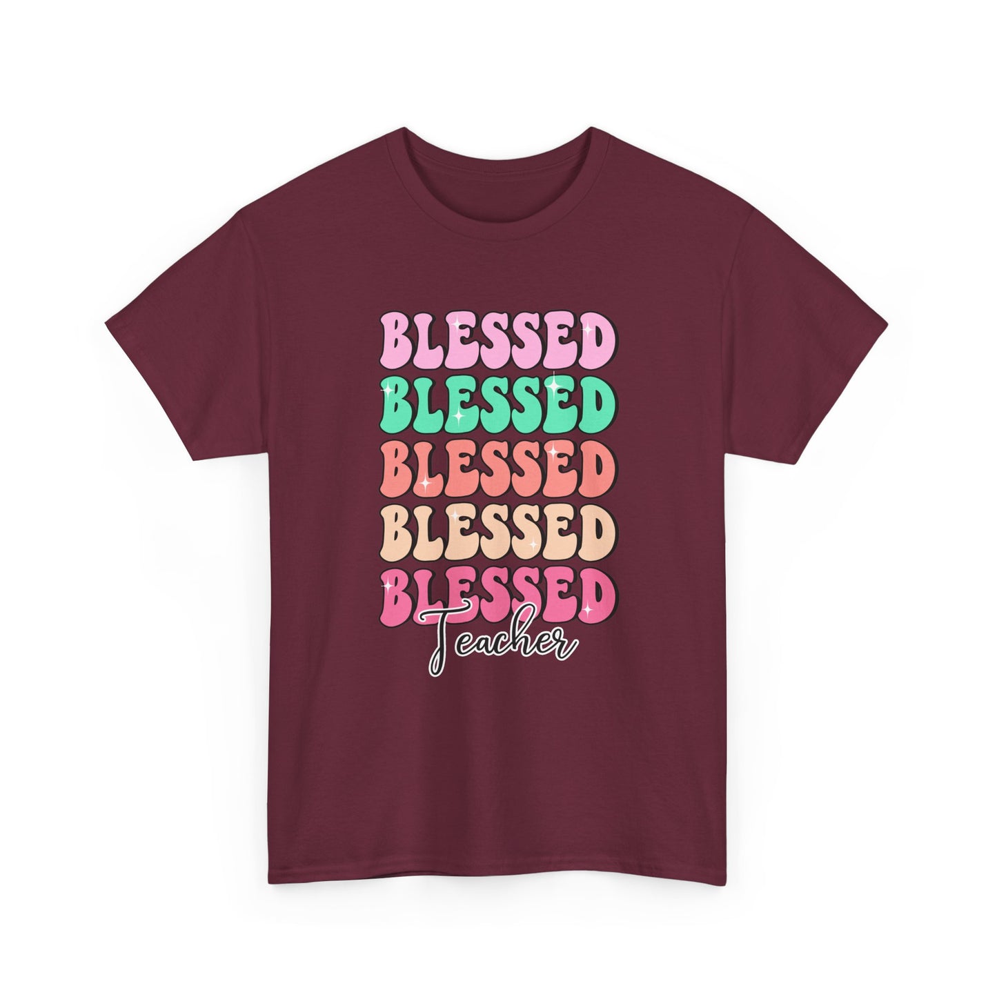 Blessed Teacher Tee - "Blessed" Stack Graphic T-Shirt