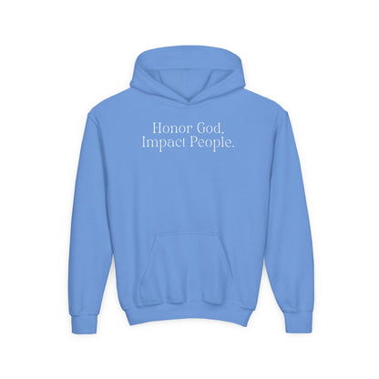 Youth - Basic Hoodie "Honor God, Impact People" - FAC Aurora