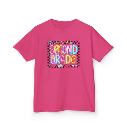 Girls - Second Grade Kids T‑Shirt - Colorful Back-to-School Tee