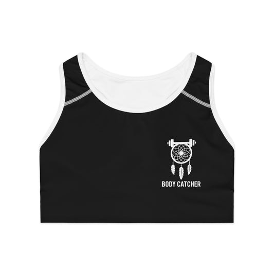 Black Weightlifting Sports Bra - Body Catcher