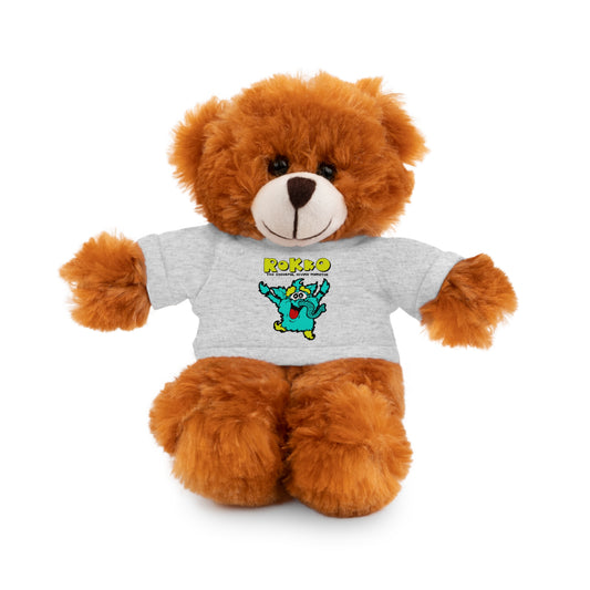 Koko Cartoon Bear Stuffed Animal with Tee - ROK Global